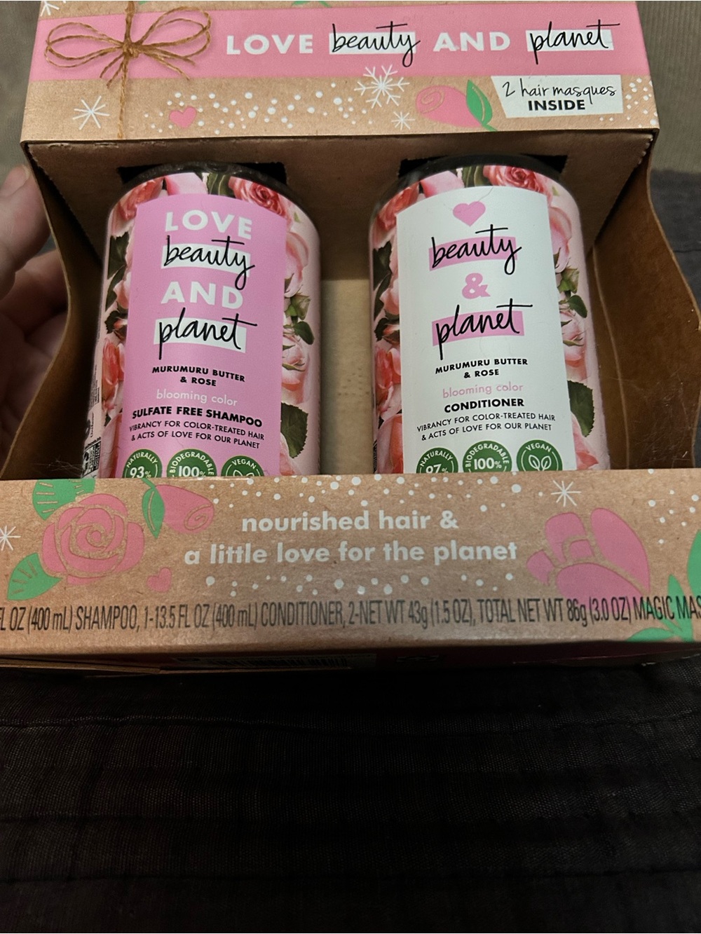 Murumuru Butter & Rose Shampoo & Conditioner Set by Love Beauty and Planet - Picture 5 of 5